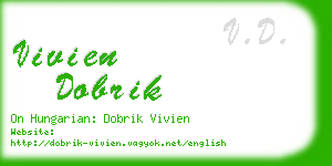 vivien dobrik business card